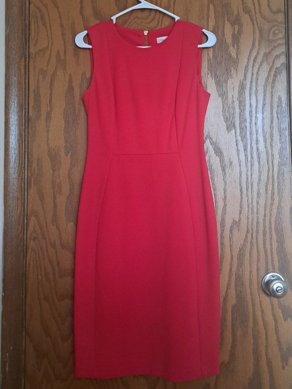 Classic Red Sheath Dress